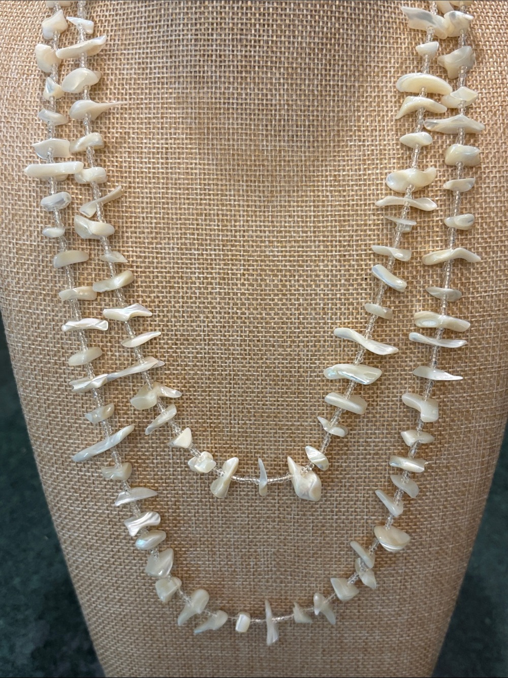 Mother of Pearl Vintage Branch style necklace